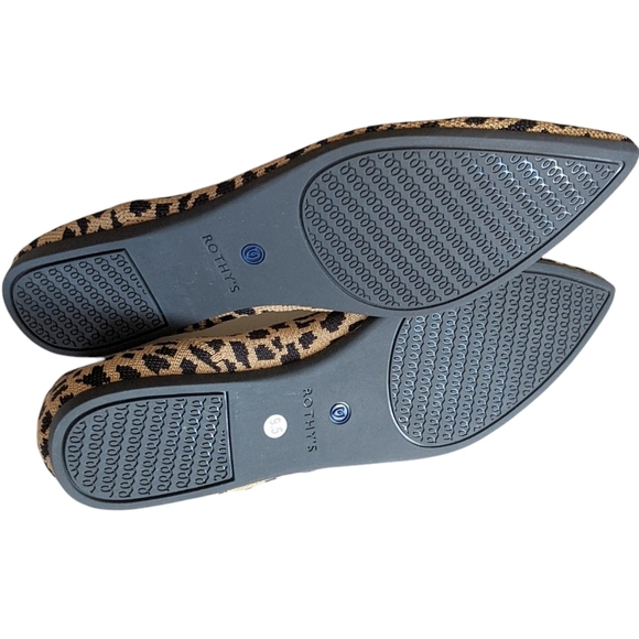 Rothy's The Point Leopard Woman's Flat Shoes - Picture 3 of 9